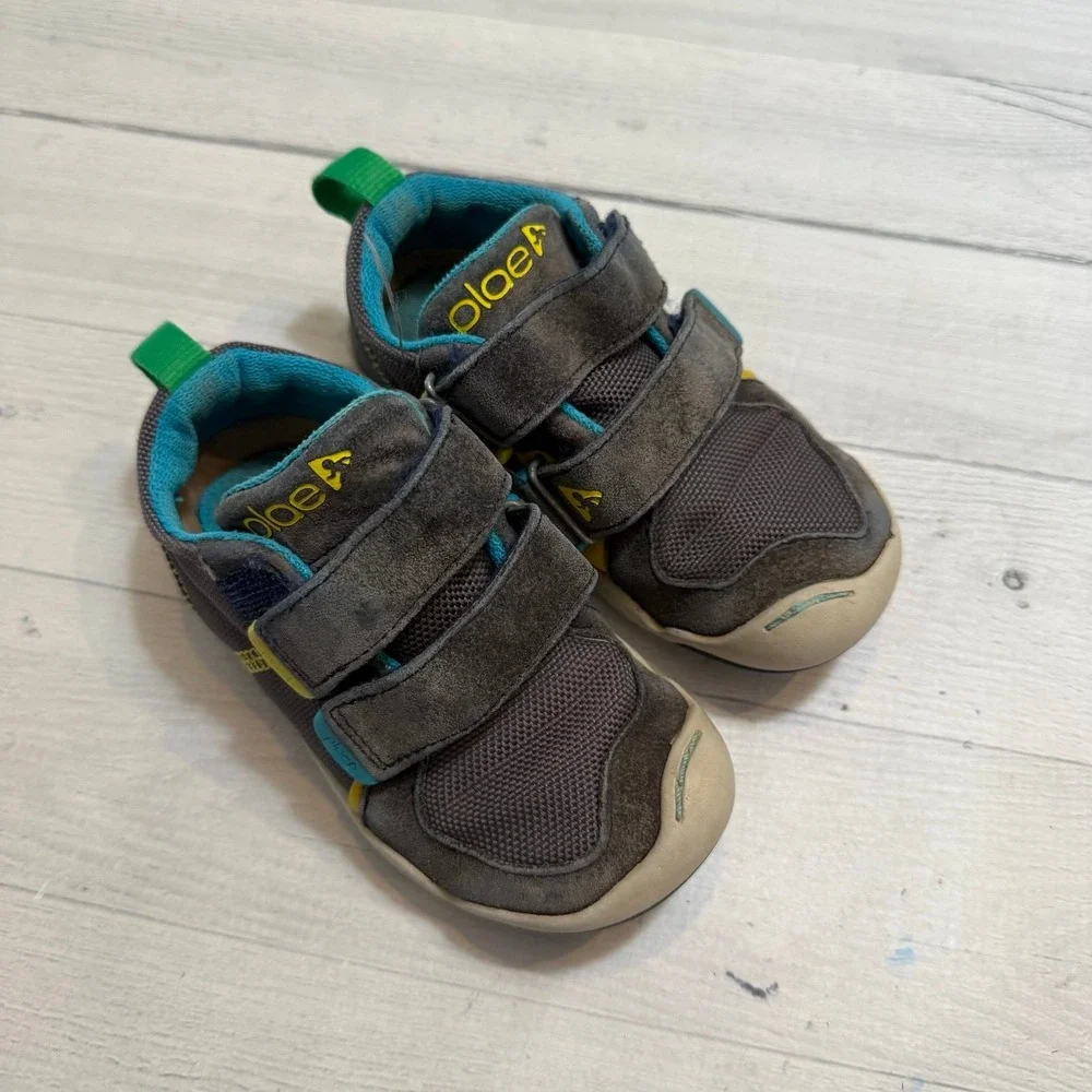 PLAE Ty toddler shoes grey little kids size 8